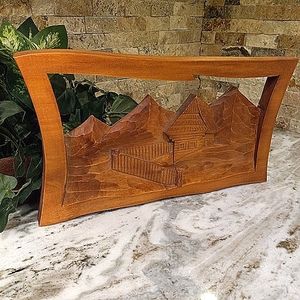 Wall Art Vintage Framed Original Antique Bless this House Good Omen Gift Country